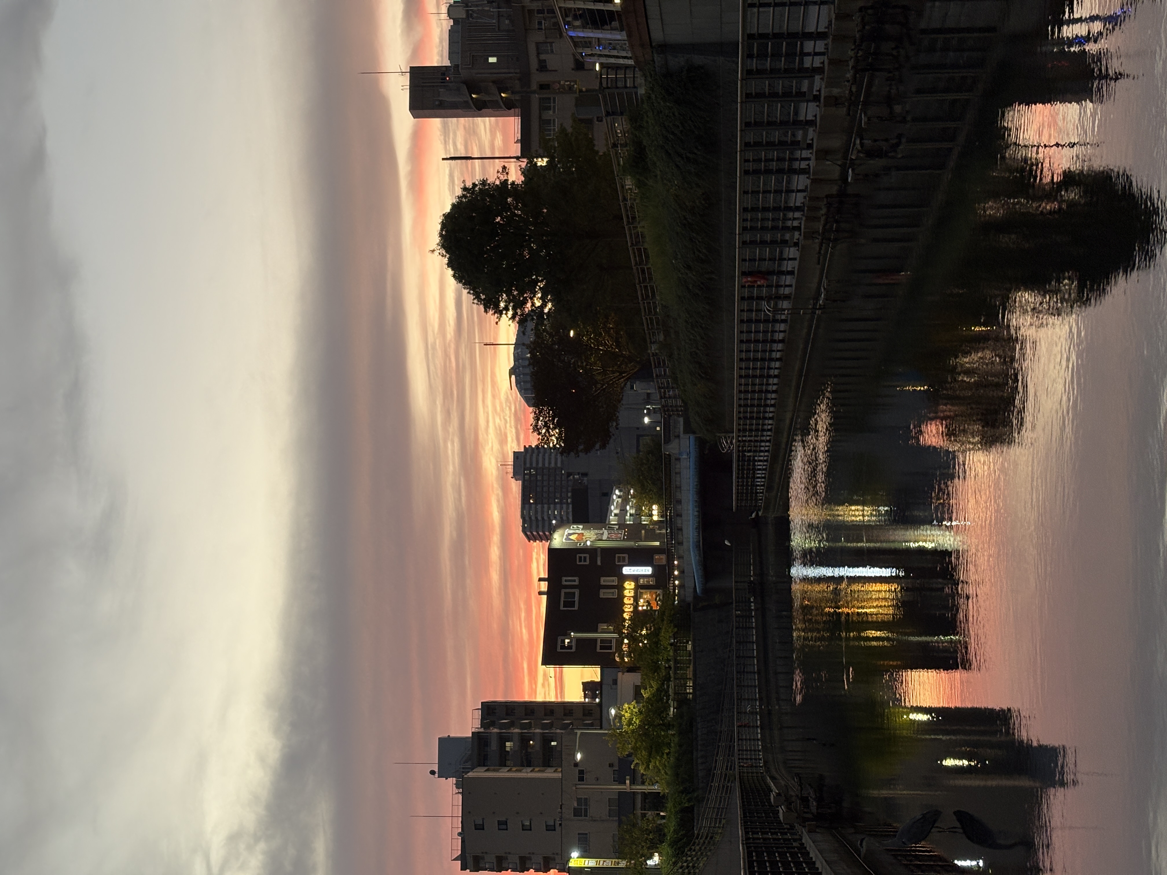 Sunset view Tokyo skytree